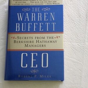 Blue Hardcover Book - The Warren Buffett CEO